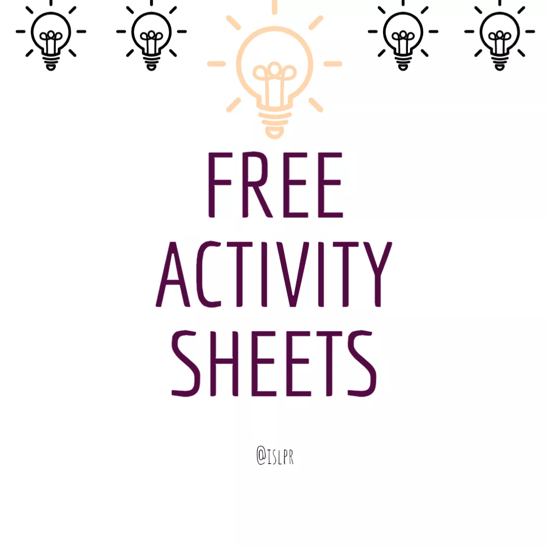 FREE English Activity Sheets!